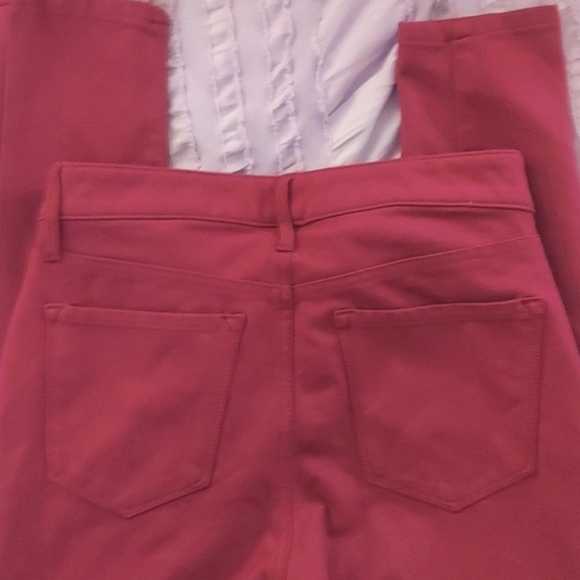 Nine West Gramercy Skinny Stretch Ankle Jeans Berry Pink Sz 6 - Picture 9 of 13